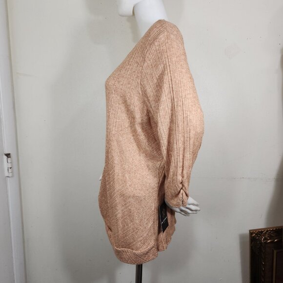 I.n. Studio Women's Top Size 2X  Beige Tan 3/4 Sleeve Top Blouse (23) - Picture 3 of 11